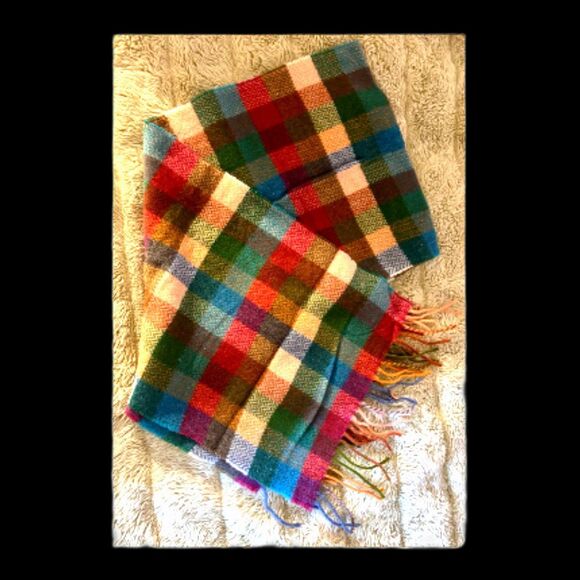 Kimberly Ovitz Accessories - KIMBERLY Women Tartan Plaid Scarf ~ Lambswool & Acrylic ~ Perfect Winter Scarf